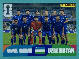 2026 FIFA World Cup Stickers #UZB13 We Are Uzbekistan