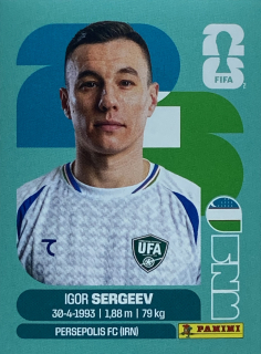 2026 FIFA World Cup Stickers #UZB19 Igor Sergeev