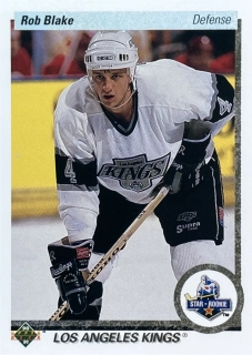 1990-91 Upper Deck #045 Rob Blake - STAR ROOKIE