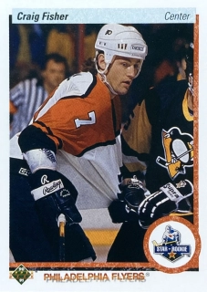 1990-91 Upper Deck #155 Craig Fisher - STAR ROOKIE