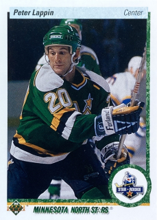 1990-91 Upper Deck #235 Peter Lappin - STAR ROOKIE