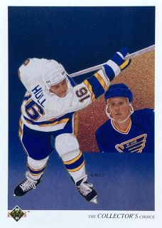 1990-91 Upper Deck #312 Brett Hull - THE COLLECTOR'S CHOICE