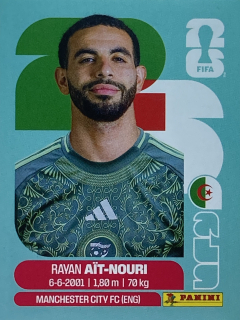 2026 FIFA World Cup Stickers #ALG05 Rayan Aït-Nouri