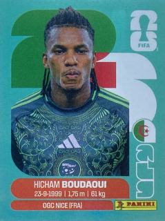 2026 FIFA World Cup Stickers #ALG10 Hicham Boudaoui