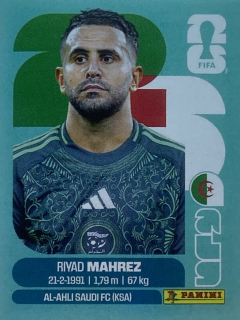 2026 FIFA World Cup Stickers #ALG15 Riyad Mahrez