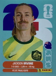 2026 FIFA World Cup Stickers #AUS11 Jackson Irvine