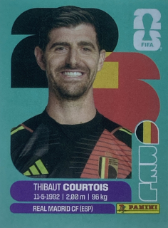 2026 FIFA World Cup Stickers #BEL02 Thibaut Courtois