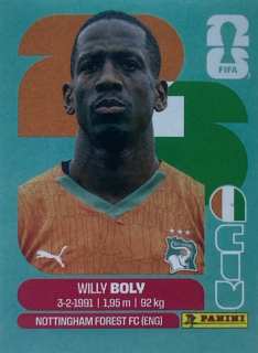 2026 FIFA World Cup Stickers #CIV07 Willy Boly