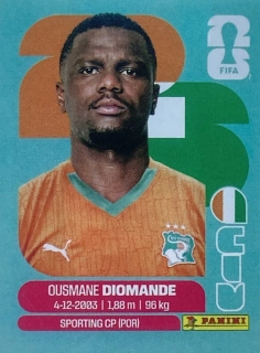 2026 FIFA World Cup Stickers #CIV09 Ousmane Diomande