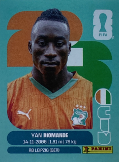2026 FIFA World Cup Stickers #CIV18 Yan Diomande