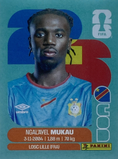 2026 FIFA World Cup Stickers #COD09 Ngal'ayel Mukau
