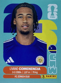 2026 FIFA World Cup Stickers #CUW09 Livano Comenencia