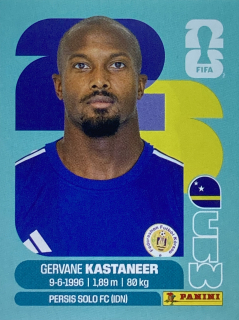 2026 FIFA World Cup Stickers #CUW19 Gervane Kastaneer