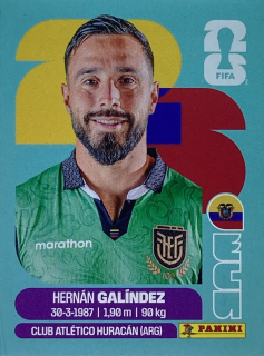 2026 FIFA World Cup Stickers #ECU02 Hernán Galíndez