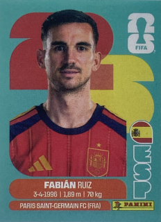 2026 FIFA World Cup Stickers #ESP12 Fabián Ruiz