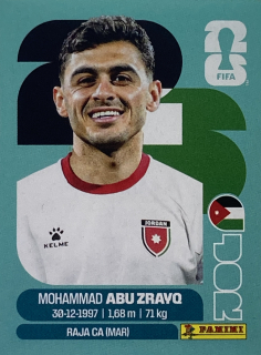 2026 FIFA World Cup Stickers #JOR19 Mohammad Abu Zrayq