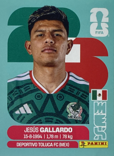 2026 FIFA World Cup Stickers #MEX06 Jesús Gallardo
