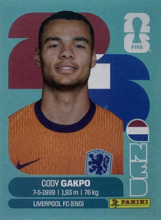 2026 FIFA World Cup Stickers #NED20 Cody Gakpo