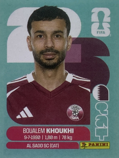 2026 FIFA World Cup Stickers #QAT06 Boualem Kohoukhi