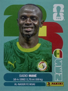 2026 FIFA World Cup Stickers #SEN15 Sadio Mané