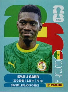 2026 FIFA World Cup Stickers #SEN16 Ismaïla Sarr
