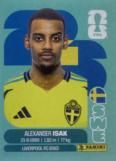 2026 FIFA World Cup Stickers #SWE19 Alexander Isak