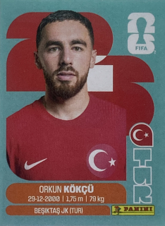 2026 FIFA World Cup Stickers #TUR12 Orkun Kökçü