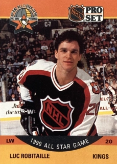 1990-91 ProSet #341 Luc Robitaille - 1990 ALL STAR GAME