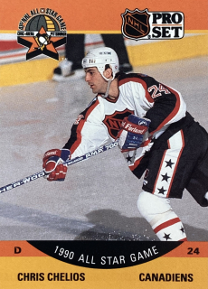 1990-91 ProSet #368 Chris Chelios - 1990 ALL STAR GAME