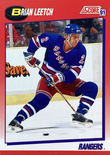 1991-92 Score American #005 Brian Leetch