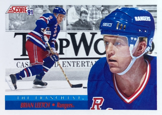 1991-92 Score American #363 Brian Leetch - THE FRANCHISE