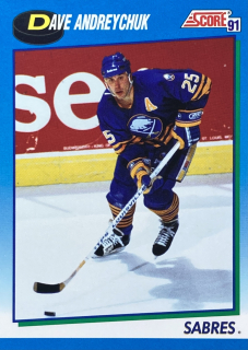1991-92 Score American #497 Dave Andreychuk