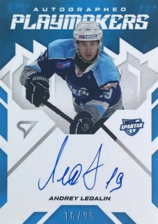2025/26 Tipos SHL #AP-AL Andrey Legalin - AUTOGRAPHED PLAYMAKERS /95