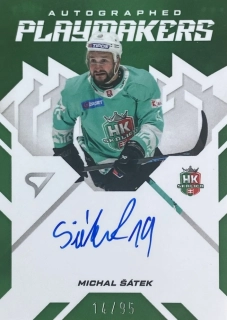 2025/26 Tipos SHL #AP-MS Michal Šátek - AUTOGRAPHED PLAYMAKERS /95