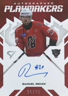 2025/26 Tipos SHL #AP-SR Samuel Rehák - AUTOGRAPHED PLAYMAKERS /95