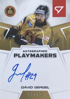 2024/25 Tipos SHL #AP-DG Dávid Gergel - AUTOGRAPHED PLAYMAKERS /89