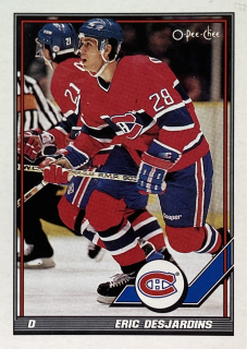 1991-92 O-Pee-Chee #014 Eric Desjardins