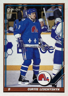 1991-92 O-Pee-Chee #039 Curtis Leschyshyn