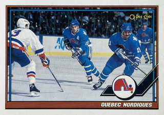 1991-92 O-Pee-Chee #096 Quebec Nordiques