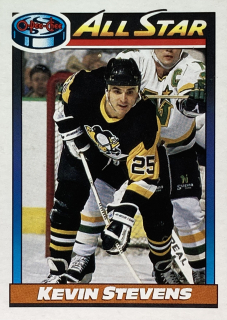 1991-92 O-Pee-Chee #267 Kevin Stevens - ALL STAR