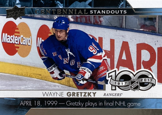 2017-18 UD Series 1 #CS-25 Wayne Gretzky - CENTENNIAL STANDOUTS