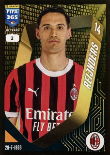 2025 FIFA 365 Stickers #268 Tijjani Reijnders [A.C. Milan]