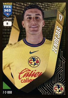 2025 FIFA 365 Stickers #291 Alejandro Alex Zendejas [Club America]