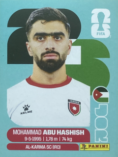 2026 FIFA World Cup Stickers #JOR04 Mohammad Abu Hashish