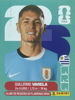 2026 FIFA World Cup Stickers #URU08 Guillermo Varela