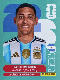2026 FIFA World Cup Stickers #ARG03 Nahuel Molina
