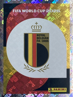 2026 FIFA World Cup Stickers #BEL01 Team Logo - FOIL