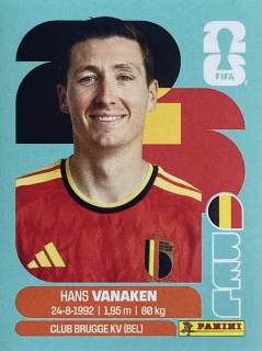 2026 FIFA World Cup Stickers #BEL14 Hans Vanaken
