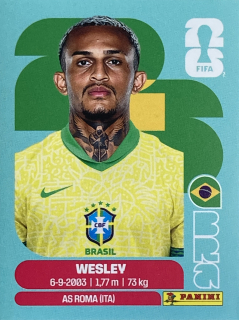 2026 FIFA World Cup Stickers #BRA08 Wesley