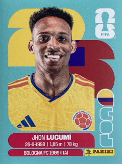 2026 FIFA World Cup Stickers #COL08 Jhon Lucumí